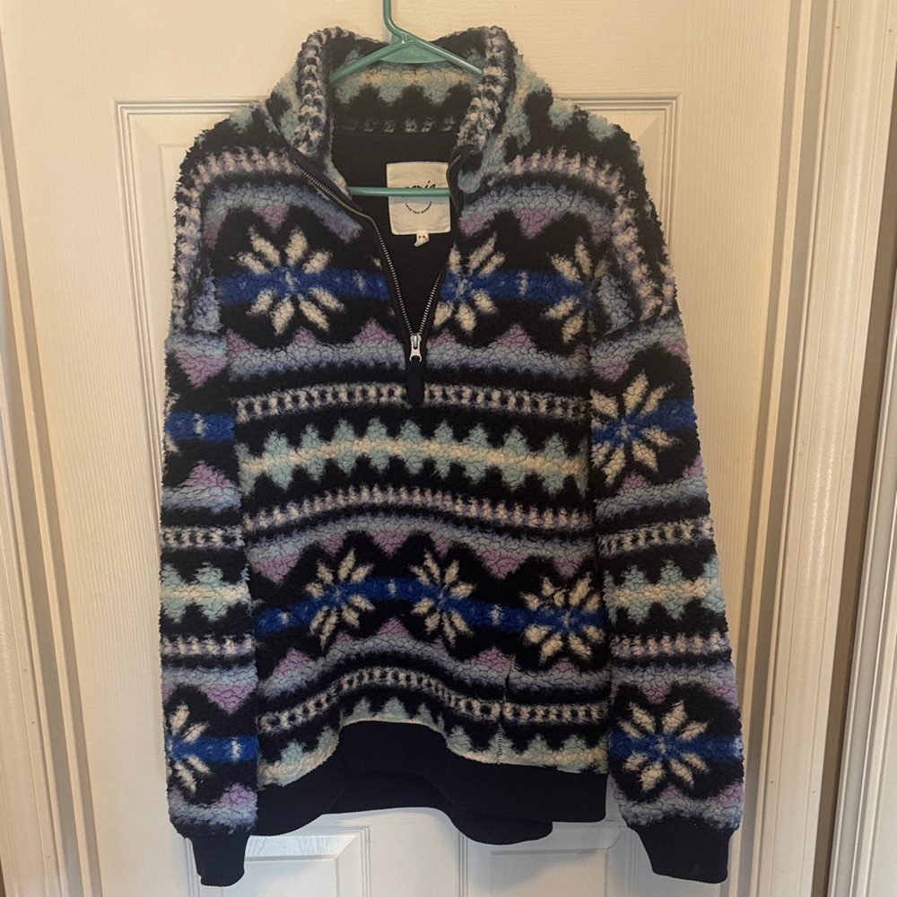 Aerie Multicolor Patterned Sweatshirt